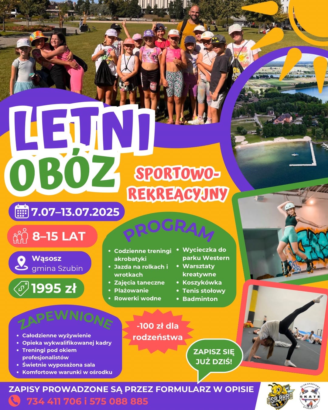 Zapisy na obóz letni!🌞